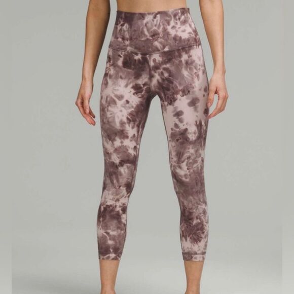 Lululemon Align High-Rise Crop 23" Diamond Dye Mink Bery‎ Lunar Rock Shadow Grey - Picture 1 of 9
